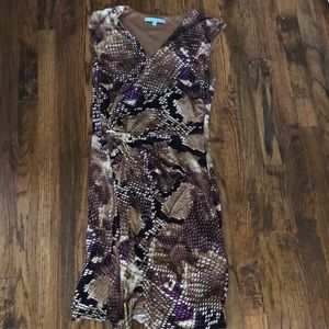 Fall transition dress in on-trend snake print!